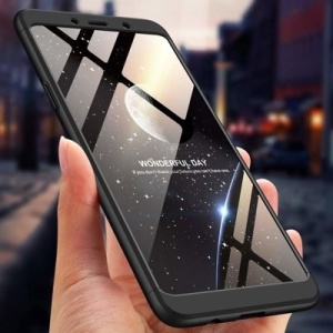 Husa Samsung Galaxy A9 -GKK 360 Front and Back Case Full Body Cover Negru - Img 8