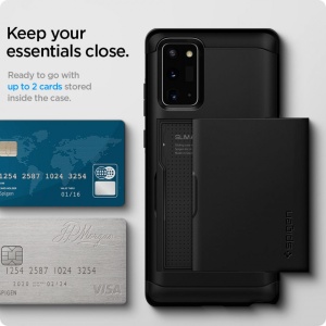 Husa Samsung Galaxy Note 20 -Spigen Slim Armor CS Neagra - Img 5