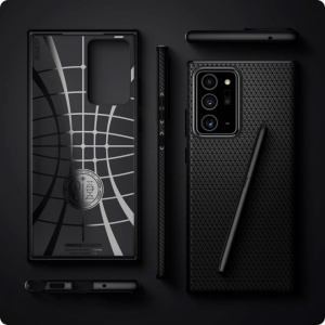 Husa Samsung Galaxy Note 20 Ultra - Spigen Rugged Armor -Neagra - Img 7