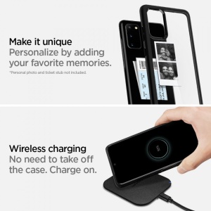 Husa Samsung Galaxy S20 Plus- Spigen Ultra Hybrid-Negru Mat - Img 8