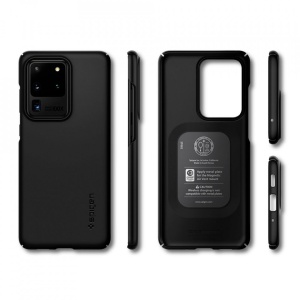 Husa Samsung Galaxy S20 Ultra- Spigen Thin Fit -Black - Img 3