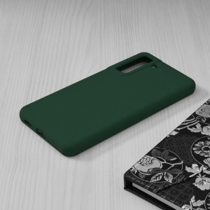 Husa Samsung Galaxy S21 FE Soft Edge Silicone Dark Green - Img 5