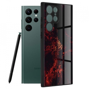 Husa Samsung Galaxy S22 Ultra - Printing Glass Red Nebula - Img 1