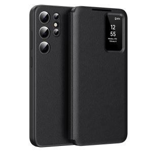 Husa Samsung Galaxy S23 Ultra SmartView Techsuit Neagra