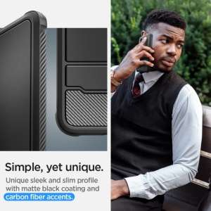 Husa Samsung Galaxy S24 Plus - Spigen Rugged Armor -Neagra - Img 2