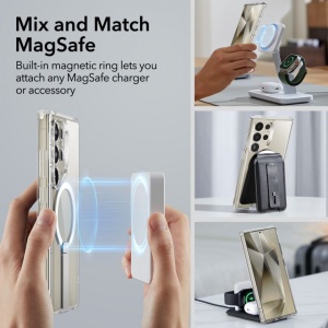 Husa Samsung Galaxy S24 Ultra ESR Boost Flickstand HaloLock Clear - Img 3