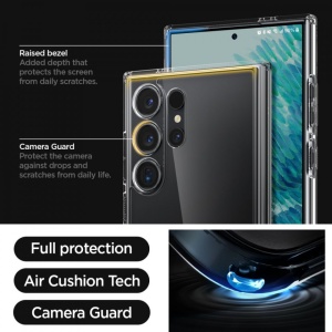 Husa Samsung Galaxy S24 Ultra Spigen Ultra Hybrid Crystal Clear - Img 3