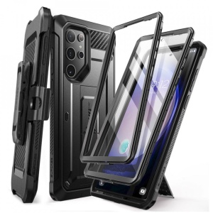 Husa Samsung Galaxy S24 Ultra Supcase Unicorn Beetle Pro Neagra - set - Img 1