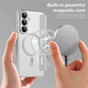 Husa Samsung Galaxy S26 Plus SmartMag Book Case gri - Img 4