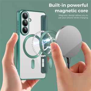 Husa Samsung Galaxy S26 SmartMag Book Case Verde - Img 6