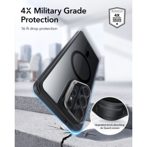 Husa Samsung Galaxy S26 Ultra Classic Hybrid HaloLock Kickstand cu MagSafe de la ESR transparenta / negru - Img 6