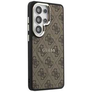 Husa Samsung Galaxy S26 Ultra Guess 4G Embossed Ring MagSafe Maro - Img 3
