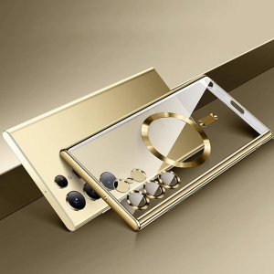 Husa Samsung Galaxy S26 Ultra Magsafe Luxury Crystal transparenta / albastru - Img 5