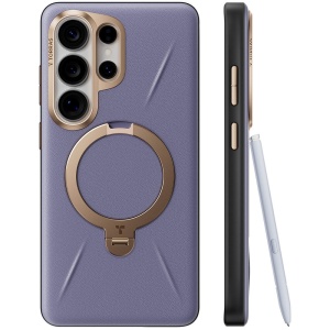 Husă Samsung Galaxy S26 Ultra Torras QPRO Leather Series – Piele ecologica Premium, Dark Purple