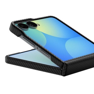 Profil minimalist si extrem de subtire husa Samsung Z Flip8 Spigen Aramid Black