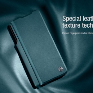 Husa Samsung Galaxy Z Fold 5 - Nillkin Qin Leather Case Neagra - Img 4