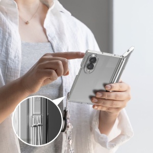 Husă Samsung Galaxy Z Fold 8 - Ringke - Fusion Flap - Clear - Img 2