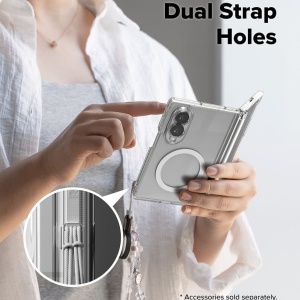 Husă Samsung Galaxy Z Fold 8 - Ringke - Fusion Flap Magnetic - Clear - Img 3