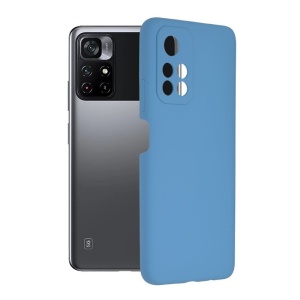 Husa Xiaomi Poco M4 Pro 5G -Soft Edge Silicone Light Blue - Img 1