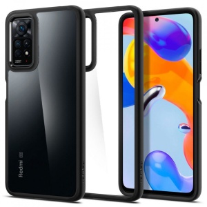 Husa Xiaomi Redmi Note 11 Pro- Spigen Ultra Hybrid-Negru Mat - Img 1