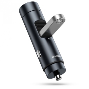 Incarcator auto Baseus - Energy Column Bluetooth FM Transmitter MP3 Car Charger Dual USB-A, 3.1A with LED Display - Img 7