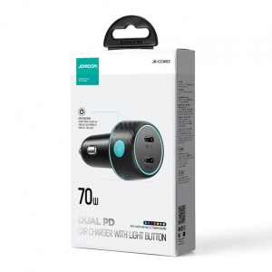 Incarcator auto Joyroom Fast Charge 70W , 2x USB tip C - Img 4