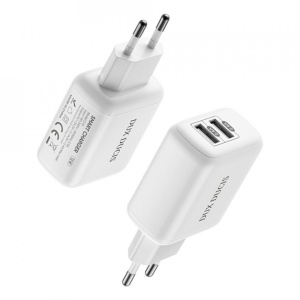 Incarcator priza Dux Ducis C10 2xUSB, 12W, 2.4A, Quickcharge 3.0 - Img 1
