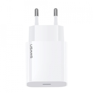 Incarcator telefon priza - Usams Port USB-C , PD, Fast Charge, 20W, 3A - Img 1