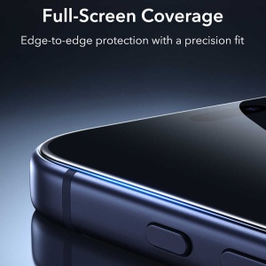 Set 2 Folii Sticla iPhone 18 Pro Max - ESR - Privacy Armorite Screen Protector UltraFit - Black - Img 3