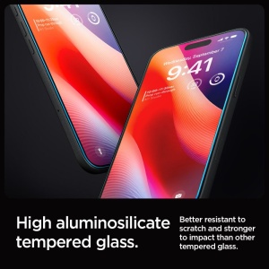 Sticla securizata iPhone 16 Pro / iPhone 17 / iPhone 17 Pro Spigen Glass.tR EZ-FIT ( pachet 2 buc) - Img 8