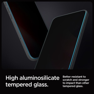 Sticla securizata iPhone 16 Pro Spigen Glass.tR EZ-FIT Privacy ( pachet 2 buc) - Img 3