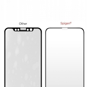 Sticla securizata Iphone XR -Spigen Glass FC-margine neagra - Img 3