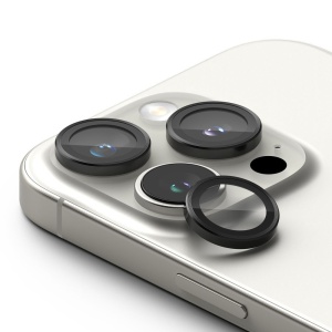 Sticla securizata pentru camera telefonului iPhone 16 Pro / iPhone 16 Pro Max Ringke - Camera Lens Frame Glass Black - Img 2