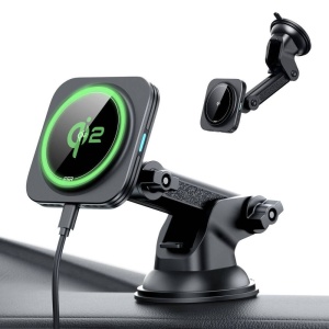 Suport telefon auto cu incarcare wireless Qi2 HaloLock , Magsafe pentru bord / parbriz ESR