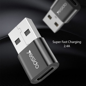 Adaptor Type C to USB OTG 5Gbps negru Yesido - Img 8