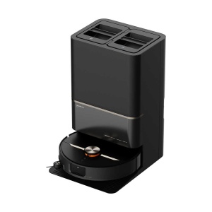 Aspirator robot cu mop Deerma X90 Ultra, 28000Pa, Navigatie Laser, Statie de golire 3L, Wi-Fi, Negru