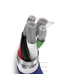 Cablu de date 2 in 1 Baseus Rapid Lightning / micro USB 1.2 M Rosu - Img 5