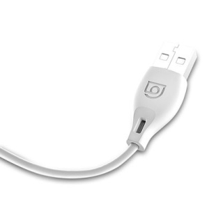 Cablu de date Dudao USB / Micro USB 2.4 A 1m white - Img 4