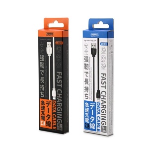 Cablu de date Remax Suji RC-134m USB / micro USB Cable 2.1A- 1M Alb - Img 2