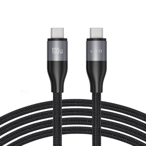 Cablu USB Type-C la Type-C 100W, Încărcare Rapidă, Nylon Împletit, 1m Lito LD23CC