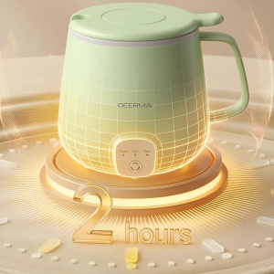Cană Electrică Portabilă Deerma SH01, Fierbător 300W, 500ml, 3 Moduri, Verde - Img 2