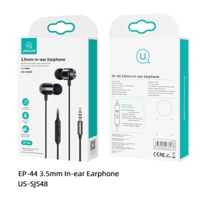 Casti audio in ear cu fir si microfon ,1.2m Usams EP44 culoare neagra - Img 7
