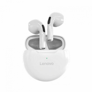 Casti Bluetooth 5.0 TWS Lenovo HT38 - albe - Img 1