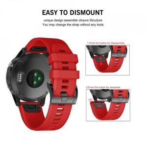 Curea Garmin Fenix 6 PRO-Tech Protect Smooth-Rosie - Img 6