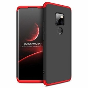 Husa Huawei Mate 30 Lite -GKK 360 Front and Back Case Full Body Cover - Negru cu Rosu - Img 1