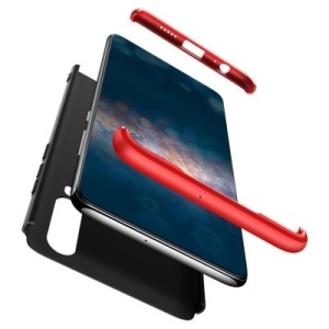 Husa Huawei P30 -GKK 360 Front and Back Case Full Body Cover -Negru cu Rosu - Img 6