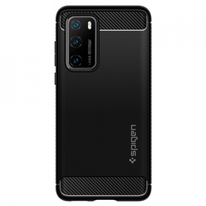 Husa Huawei P40 - Spigen Rugged Armor -Neagra - Img 2