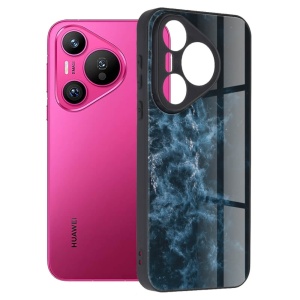 Husa Huawei Pura 70 - Printing Glass Blue Nebula