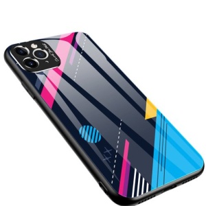 Husa Iphone 11 PRO MAX -Color Glass-cu sticla securizata- pattern 4 - Img 1