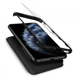Husa Iphone 11 PRO MAX - Spigen Thin Fit 360-Black - Img 5